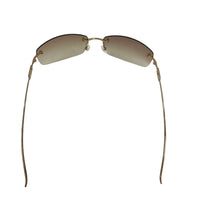 Gucci Gold Brown Tinted Rhinestone Rimless Sunglasses GG 1784 Strass 577YT