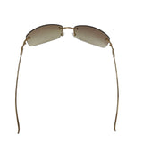 Gucci Gold Brown Tinted Rhinestone Rimless Sunglasses GG 1784 Strass 577YT