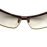 Chanel CC Logo Silver Clear Rimless Sunglasses 6001