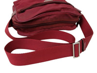 Prada Dark Red Shoulder Crossbody Logo Bag