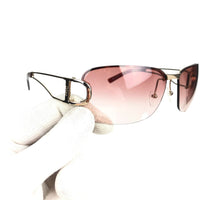 Christian Dior Gold Rose Red Tinted Sunglasses 3YGKW