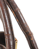 Fendi Zucca Pattern Gold Brown Leather Tote Bag