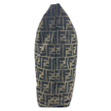 Fendi Zucca Pattern Tote Bag Khaki Dark Brown