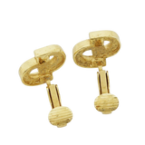 Christian Dior Gold Logo Rhinestone CD Earrings