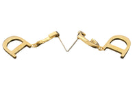 Christian Dior Monogram CD Logo Gold Hoop Earrings