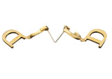 Christian Dior Monogram CD Logo Gold Hoop Earrings