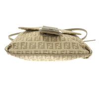 Fendi Zucchino Brown Beige Canvas Crossbody Bag