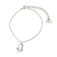 Christian Dior Silver Logo Bracelet