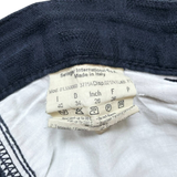 Fendi Navy Blue Zucca Monogram Cotton Trousers Pants