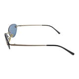 Chanel CC Logo Blue Silver Rimless 4003