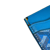 Goyard Blue Monogram Saint Sulpice Cardholder