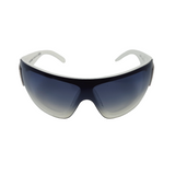 Chanel Swarovski CC Logo White Blue Tinted Sunglasses 5086-B