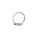 Christian Dior Silver Plated Logo Ring