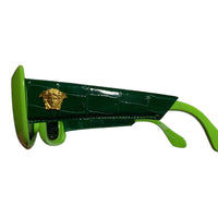 Gianni Versace Green Crocodile Leather Sunglasses Mod 417 Col 899