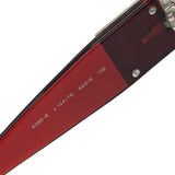 Chanel CC Logo Rimless Rhinestone Red Silver Sunglasses 4095-B