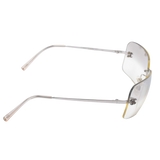 Chanel CC Logo Transparent Silver Sunglasses 4017