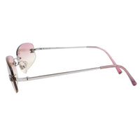 Chanel Pink Tinted CC Logo Rimless Sunglasses 4002