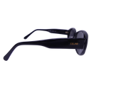 Celine Black Gold Logo Oval Kurt Cobain Sunglasses CLF-689