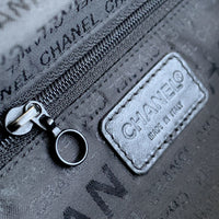 Chanel Sport Black White CC Logo Shoulder Crossbody Banana Bag
