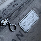 Chanel Sport Black White CC Logo Shoulder Crossbody Banana Bag