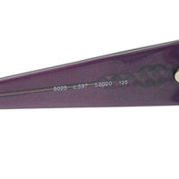 Chanel Purple Tinted Gold CC Logo Sunglasses