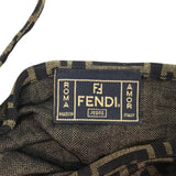 Fendi Brown Zucca Monogram Pattern Tank Top Vest