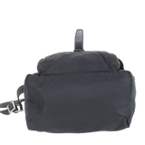 Prada Black Tessuto Nylon Logo Crossbody Shoulder Messenger Buckle Bag