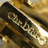 Christian Dior Nautical Gold Rhinestone Clip Earrings