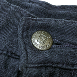 Fendi Navy Blue Zucca Monogram Cotton Trousers Pants