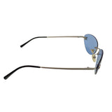 Chanel CC Logo Blue Silver Rimless 4003