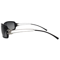 Chanel Black Silver Foldable CC Logo Sunglasses 5038