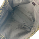 Fendi Zucca Pattern Tote Bag Khaki Dark Brown