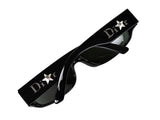 Christian Dior Dior 2 Black Swarovski Star Sunglasses