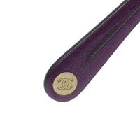 Chanel Purple Tinted Gold CC Logo Sunglasses