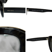 Prada Black Acetate Cat-Eye Sunglasses  SPR-15Q-F