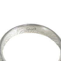 Christian Dior Silver Plated Logo Ring