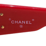 Chanel Runway Coral Red Gold Vintage 90s Sunglasses 0004 40