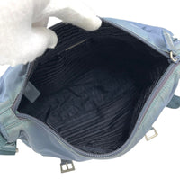 Prada Navy Blue Nylon Logo Shoulder Crossbody Bag