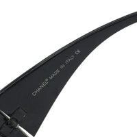 Chanel Black Purple Tinted Silver CC Logo Sunglasses 8047