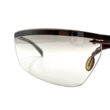 Chanel CC Logo Silver Clear Rimless Sunglasses 6001