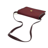 Christian Dior Burgundy Red Gold Monogram Shoulder Bag