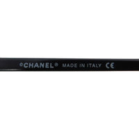Chanel Rhinestone CC Logo Grey Tinted Black Rimless Sunglasses