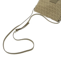 Fendi Zucchino Brown Beige Canvas Crossbody Bag