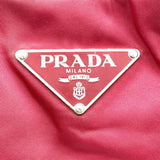 Prada Red Nylon Tessuto Leather Shoulder Bag