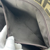 Fendi Zucca Pattern Tote Bag Khaki Dark Brown