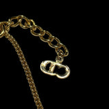 Christian Dior Gold Logo Cursive Bracelet