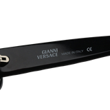 Gianni Versace Black Silver Medusa Logo Sunglasses MOD257