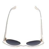 Chanel White Gold Logo Sunglasses 08850 C0200