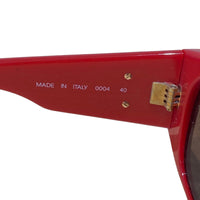 Chanel Runway Coral Red Gold Vintage 90s Sunglasses 0004 40