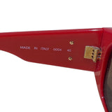 Chanel Runway Coral Red Gold Vintage 90s Sunglasses 0004 40